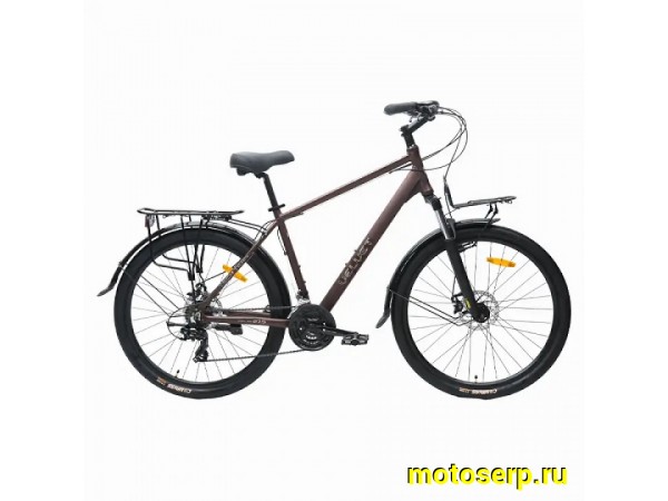 Купить  29" TECH TEAM VELVET коричневый (21&rdquo;) (ТЕЧ ТИМ ВЕЛВЕТ) 29&rdquo;; 21ск; рама-алюминий; тормоз-Disk (шт) (ART купить с доставкой по Москве и России, цена, технические характеристики, комплектация фото  - motoserp.ru