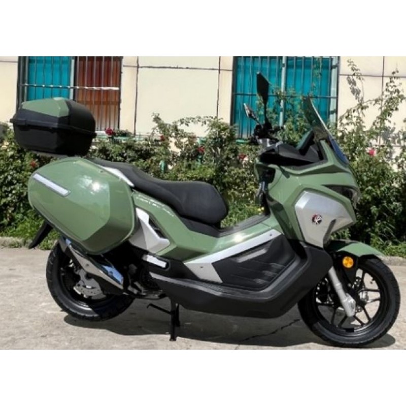 Купить  Скутер SPRMOTORS ADV MAX T4-50L карбюратор, с тремя кофрами! 14/13" (шт) 01700 (SPR купить с доставкой по Москве и России, цена, технические характеристики, комплектация фото  - motoserp.ru