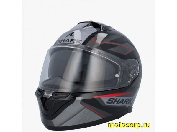 Купить  Шлем закрытый интеграл SHARK D-SKWAL 3 SIZLER чёрный/антрацит/красный (M) (шт) (SHARK HE0922E-KAR-M купить с доставкой по Москве и России, цена, технические характеристики, комплектация фото  - motoserp.ru