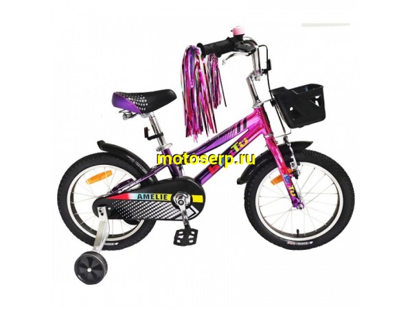Купить  16" BIBITU AMELIE розовый (Бибиту Эмили) 16";  1ск; рама-магний; тормоз-V-Brake (шт) (ART купить с доставкой по Москве и России, цена, технические характеристики, комплектация фото  - motoserp.ru