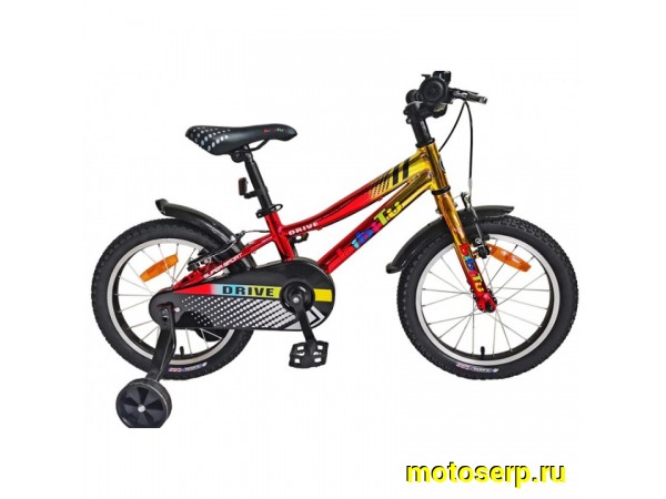 Купить  16" BIBITU DRIVE красный (Бибиту Драйв) 16";  1ск; рама-магний; тормоз-V-Brake (шт) (ART купить с доставкой по Москве и России, цена, технические характеристики, комплектация фото  - motoserp.ru