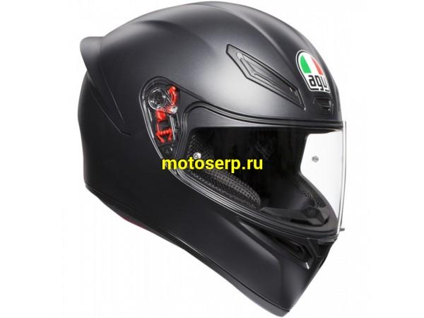 Купить  Шлем закрытый интеграл AGV K1 S E2206 Matt Black (L) (шт) (AGV 2118394001-029-L купить с доставкой по Москве и России, цена, технические характеристики, комплектация фото  - motoserp.ru