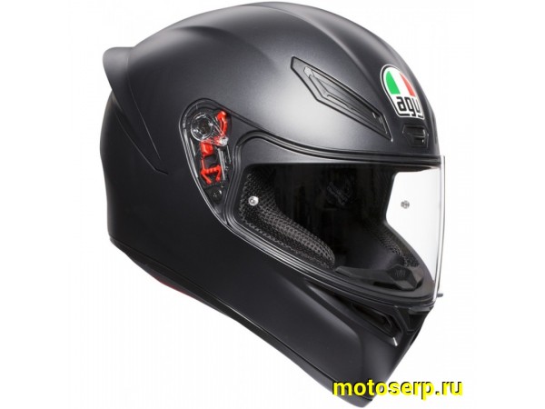 Купить  Шлем закрытый интеграл AGV K1 S E2206 Matt Black (M) (шт) (AGV 2118394001-029-M купить с доставкой по Москве и России, цена, технические характеристики, комплектация фото  - motoserp.ru