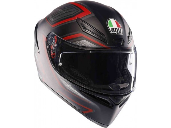 Купить  Шлем закрытый интеграл AGV K1 S E2206 Sling Matt Black/Red (XL) (шт) (AGV 2118394001-038-XL купить с доставкой по Москве и России, цена, технические характеристики, комплектация фото  - motoserp.ru