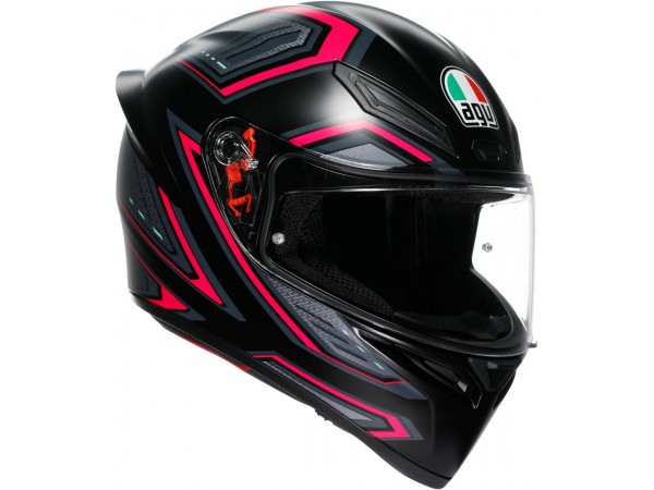 Купить  Шлем закрытый интеграл AGV K1 S E2206 Sling Matt Black/Pink (L) (шт) (AGV 2118394001-063-L купить с доставкой по Москве и России, цена, технические характеристики, комплектация фото  - motoserp.ru