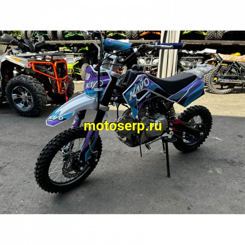 Купить  Питбайк KAYO MINI K125EM 14/12 Б/У 8,9м.ч (механ. сцепл., эл. стартер.) (шт)  купить с доставкой по Москве и России, цена, технические характеристики, комплектация фото  - motoserp.ru