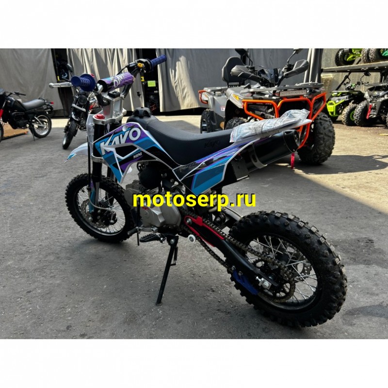 Купить  Питбайк KAYO MINI K125EM 14/12 Б/У 8,9м.ч (механ. сцепл., эл. стартер.) (шт)  купить с доставкой по Москве и России, цена, технические характеристики, комплектация фото  - motoserp.ru