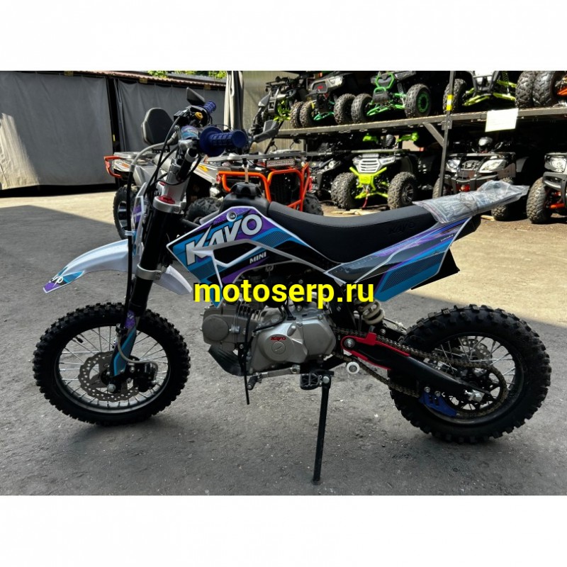 Купить  Питбайк KAYO MINI K125EM 14/12 Б/У 8,9м.ч (механ. сцепл., эл. стартер.) (шт)  купить с доставкой по Москве и России, цена, технические характеристики, комплектация фото  - motoserp.ru