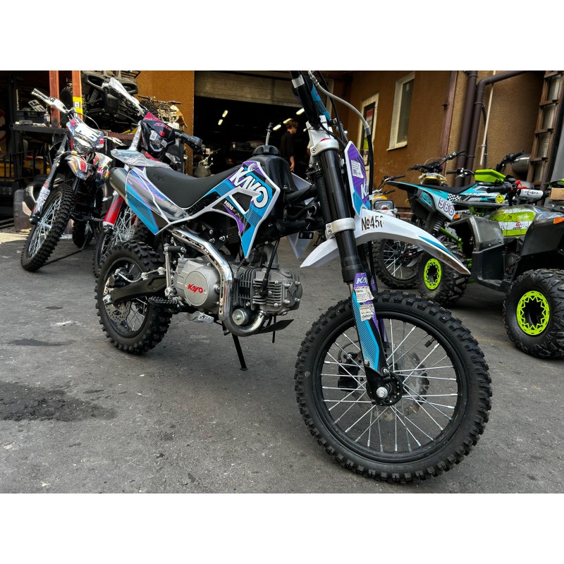 Купить  Питбайк KAYO MINI K125EM 14/12 Б/У 8,9м.ч (механ. сцепл., эл. стартер.) (шт)  купить с доставкой по Москве и России, цена, технические характеристики, комплектация фото  - motoserp.ru