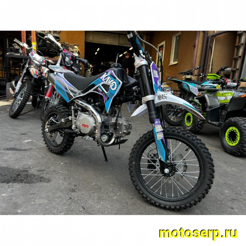 Купить  Питбайк KAYO MINI K125EM 14/12 Б/У 8,9м.ч (механ. сцепл., эл. стартер.) (шт)  купить с доставкой по Москве и России, цена, технические характеристики, комплектация фото  - motoserp.ru