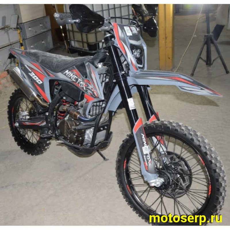 Купить  Мотоцикл Кросс/Эндуро Nine Fox Trekker 300cc (спортинв), 21/18, 4Т, 300сс, 174MN-3 ,4Т,4 клап.,балансир.,диск/диск (шт) (Nine  купить с доставкой по Москве и России, цена, технические характеристики, комплектация фото  - motoserp.ru
