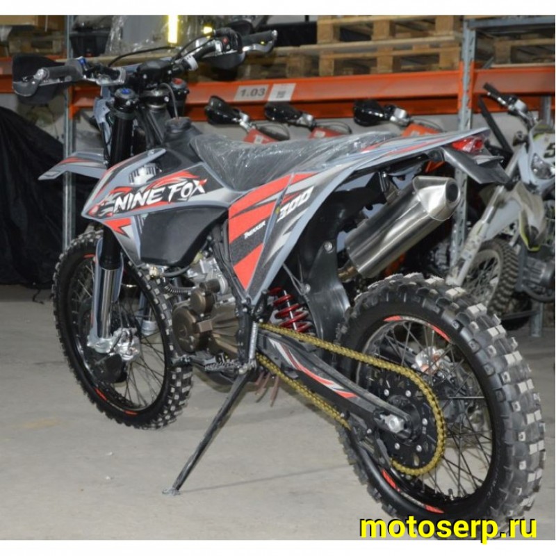Купить  Мотоцикл Кросс/Эндуро Nine Fox Trekker 300cc (спортинв), 21/18, 4Т, 300сс, 174MN-3 ,4Т,4 клап.,балансир.,диск/диск (шт) (Nine  купить с доставкой по Москве и России, цена, технические характеристики, комплектация фото  - motoserp.ru