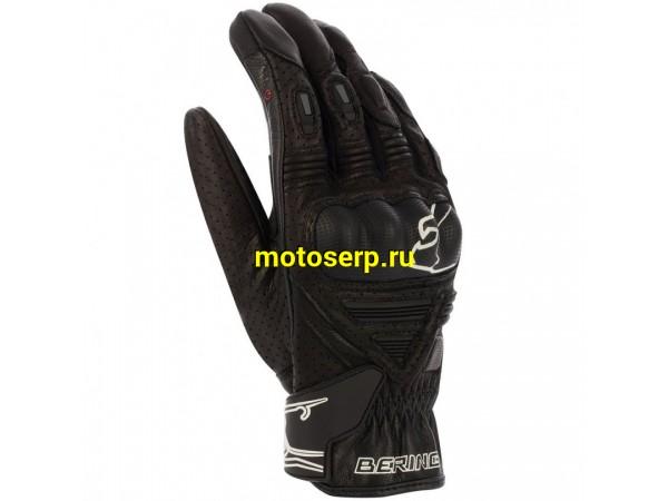 Купить  Перчатки (кожа) Bering RIFT Black T12 (XXL) (пар) (BGE590-T12 купить с доставкой по Москве и России, цена, технические характеристики, комплектация фото  - motoserp.ru