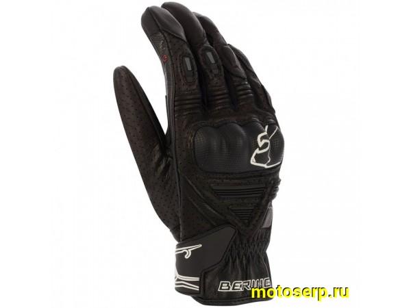 Купить  Перчатки (кожа) Bering RIFT Black T12 (XXL) (пар) (BGE590-T12 купить с доставкой по Москве и России, цена, технические характеристики, комплектация фото  - motoserp.ru