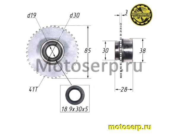 Купить  Шестерня электростартера (обгонная муфта) 152FMH Yamasaki Scorpion RS (на к/в, нижиний стартер) 110см3 (шт) (YM купить с доставкой по Москве и России, цена, технические характеристики, комплектация фото  - motoserp.ru