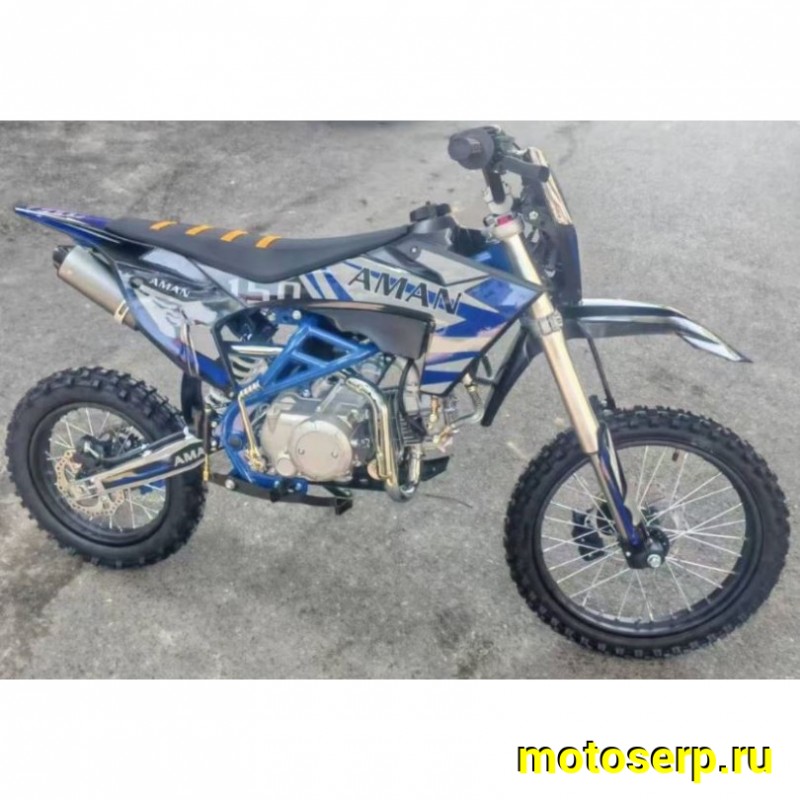 Купить  Питбайк Aman-150, 17/14" (спортинв), 150сс 4Т, (дизайн КТМ 2024г), эл/кикстартер, карб., маслян. охл. (шт) (Естай (Фото купить с доставкой по Москве и России, цена, технические характеристики, комплектация фото  - motoserp.ru