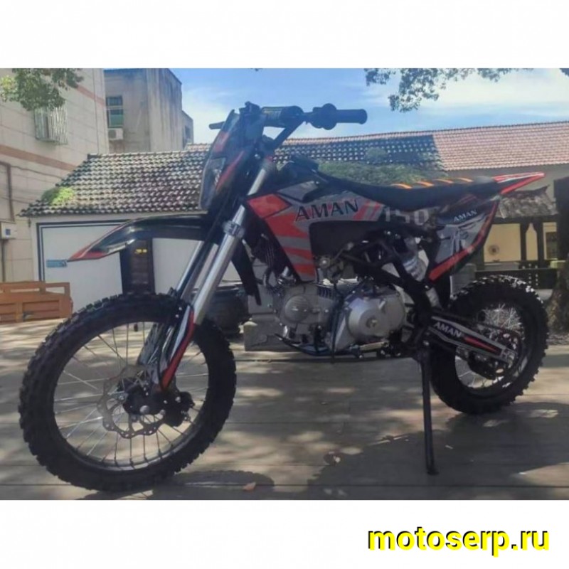 Купить  Питбайк Aman-150, 17/14" (спортинв), 150сс 4Т, (дизайн КТМ 2024г), эл/кикстартер, карб., маслян. охл. (шт) (Естай (Фото купить с доставкой по Москве и России, цена, технические характеристики, комплектация фото  - motoserp.ru