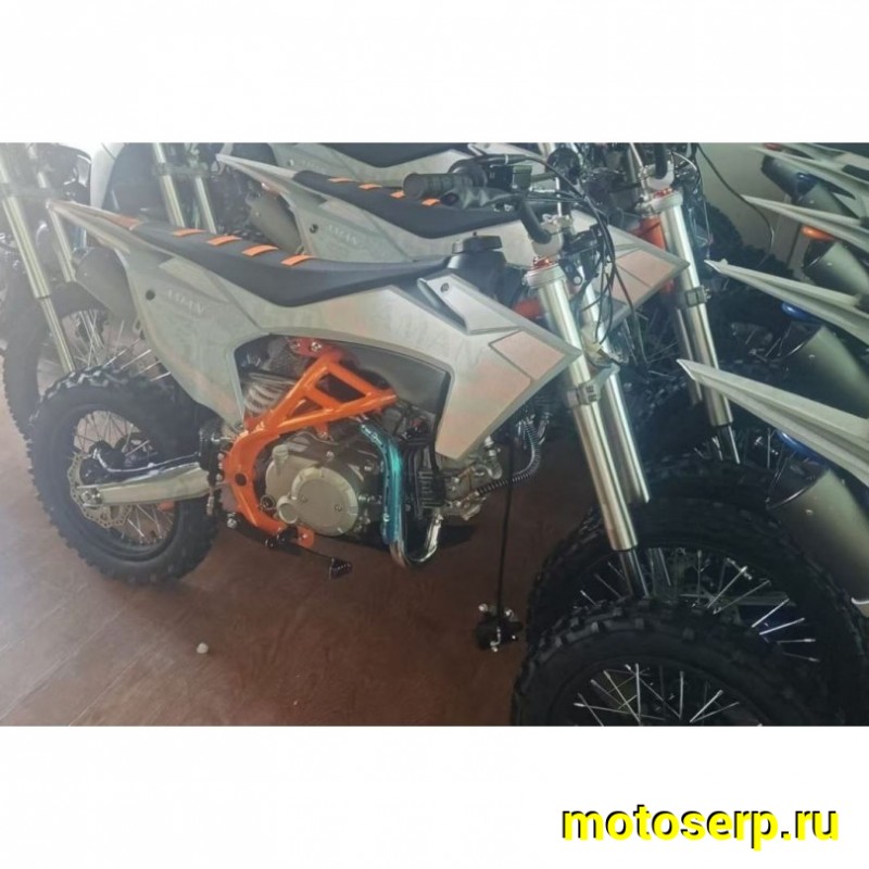 Купить  Питбайк Aman-150, 17/14" (спортинв), 150сс 4Т, (дизайн КТМ 2024г), эл/кикстартер, карб., маслян. охл. (шт) (Естай (Фото купить с доставкой по Москве и России, цена, технические характеристики, комплектация фото  - motoserp.ru