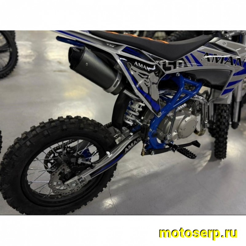 Купить  Питбайк Aman-150, 17/14" (спортинв), 150сс 4Т, (дизайн КТМ 2024г), эл/кикстартер, карб., маслян. охл. (шт) (Естай (Фото купить с доставкой по Москве и России, цена, технические характеристики, комплектация фото  - motoserp.ru