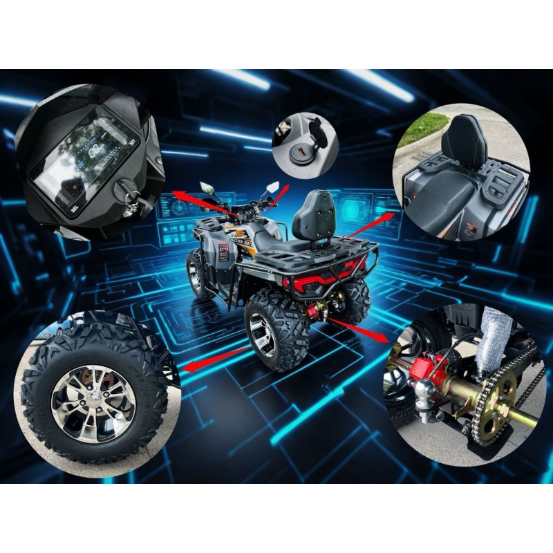 Купить  300cc Комплект запчастей для сборки TR300 300сс 173MN; 300сс; жидк. охл, 12/12", дис/дис; цепь; леб; фарк (шт) (ФОТО  (Ram купить с доставкой по Москве и России, цена, технические характеристики, комплектация фото  - motoserp.ru
