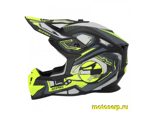 Купить  Шлем Кросс Acerbis Linear 22-06 Black/Fluo-Yellow (M) (шт) (Acerbis 0025316.457.064 купить с доставкой по Москве и России, цена, технические характеристики, комплектация фото  - motoserp.ru