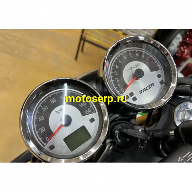 Купить  Мотоцикл RACER RC300-GY8H Triumph (Рейсер Триумф)  Кафе-рейсер 300cc,  25лс, 4Т; 17"; 5 пер, диск торм, (шт) купить с доставкой по Москве и России, цена, технические характеристики, комплектация фото  - motoserp.ru