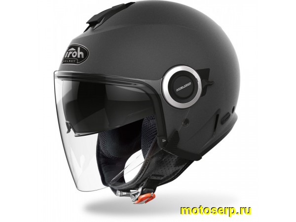 Купить  Шлем открытый  со стеклом AIROH HELIOS COLOR Anthracite Matt (XL) (шт) (AIROH купить с доставкой по Москве и России, цена, технические характеристики, комплектация фото  - motoserp.ru