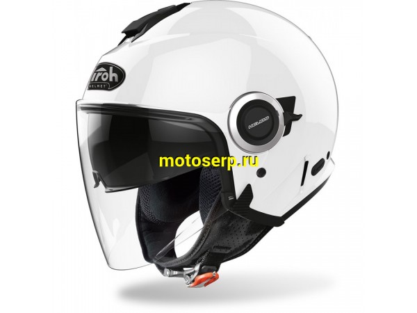 Купить  Шлем открытый  со стеклом AIROH HELIOS COLOR White Gloss (MC) (шт) (AIROH купить с доставкой по Москве и России, цена, технические характеристики, комплектация фото  - motoserp.ru