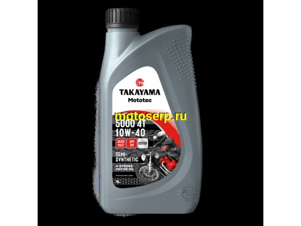 Купить  Масло Takayama Mototec 5000 10W40 4 так.п/синт.1л (шт)  (Takayama 6056099 купить с доставкой по Москве и России, цена, технические характеристики, комплектация фото  - motoserp.ru