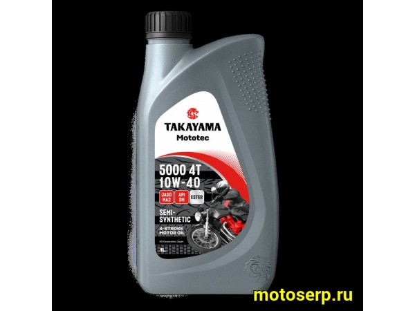Купить  Масло Takayama Mototec 5000 10W40 4 так.п/синт.1л (шт)  (Takayama 6056099 купить с доставкой по Москве и России, цена, технические характеристики, комплектация фото  - motoserp.ru