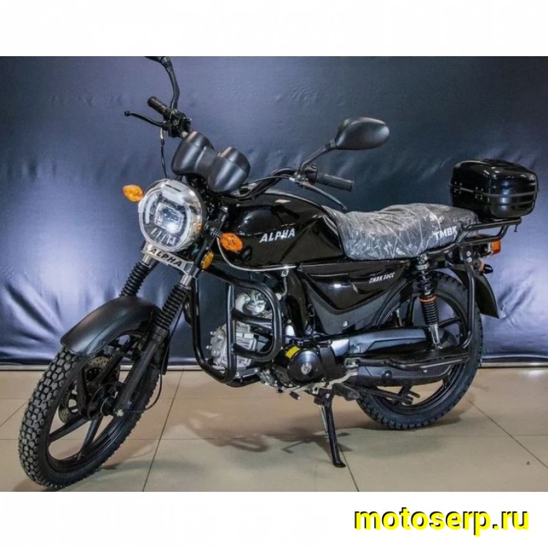 Купить  Мопед TMBK Alpha 50 17/17" 50cс, багажник зад, литые диски, LED фара (шт)  01100 (Progasi (ФОТО купить с доставкой по Москве и России, цена, технические характеристики, комплектация фото  - motoserp.ru