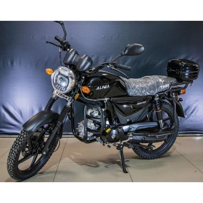 Купить  Мопед TMBK Alpha 50 17/17" 50cс, багажник зад, литые диски, LED фара (шт)  01100 (Progasi (ФОТО купить с доставкой по Москве и России, цена, технические характеристики, комплектация фото  - motoserp.ru