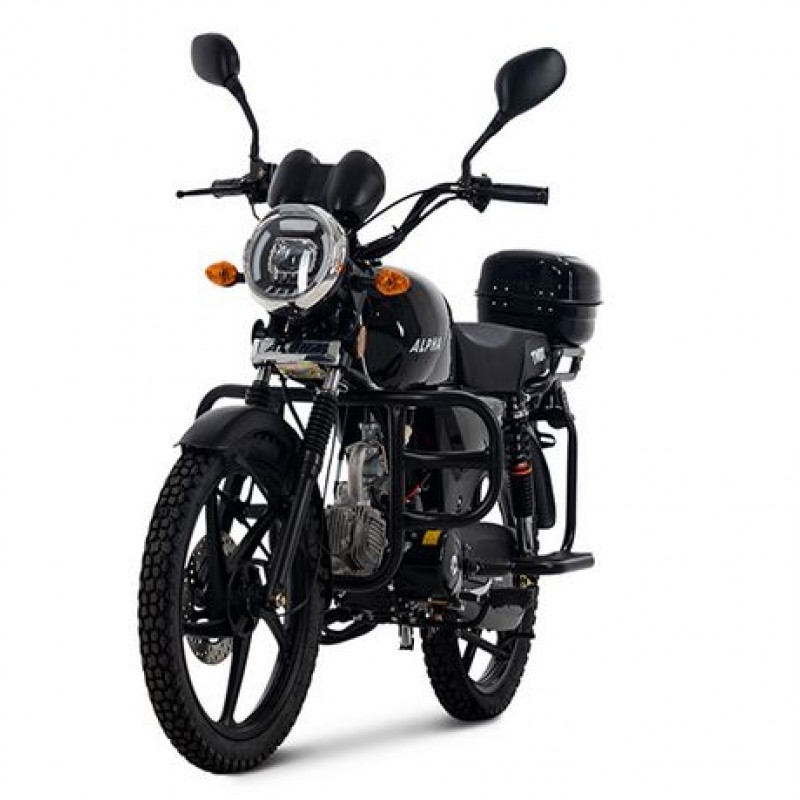 Купить  Мопед TMBK Alpha 50 17/17" 50cс, багажник зад, литые диски, LED фара (шт)  01100 (Progasi (ФОТО купить с доставкой по Москве и России, цена, технические характеристики, комплектация фото  - motoserp.ru