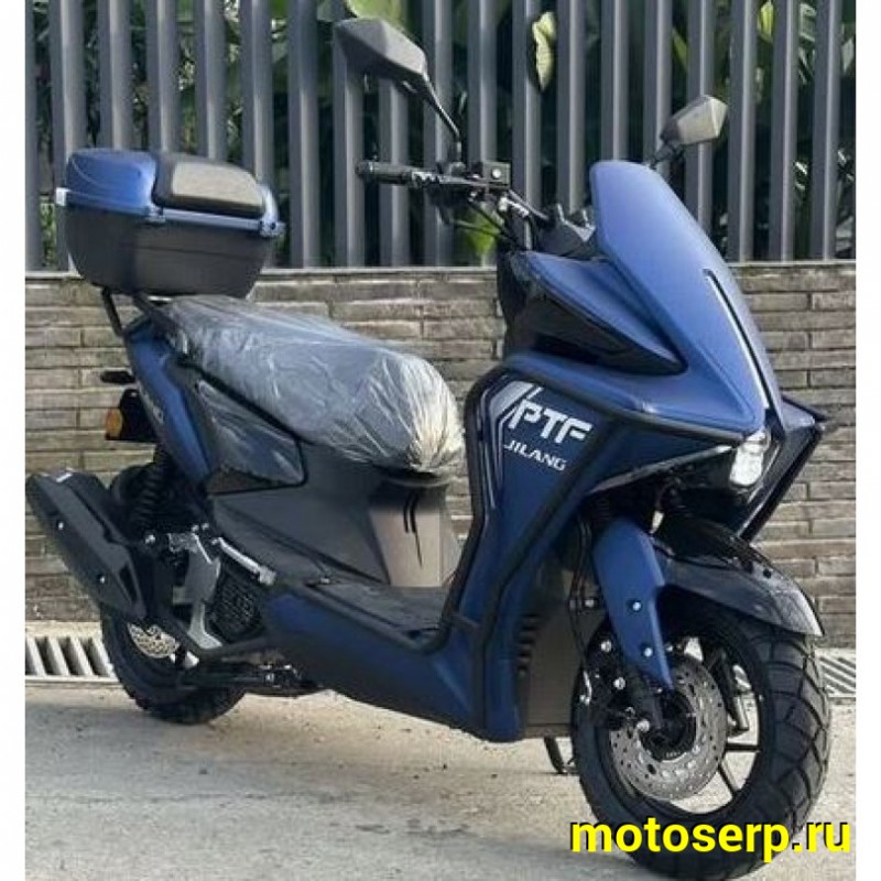 Купить  Скутер Jilang PTF 50, 50cc С ДУГАМИ, 12/12", карбюр , дикс/диск, кофр, USB. держатель телефона (шт) 01500 (К-дар купить с доставкой по Москве и России, цена, технические характеристики, комплектация фото  - motoserp.ru
