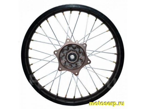 Купить  Колесо 18" заднее (диск колеса) спицованное 2.15-18" (ось 25мм) Regulmoto ZR, CR-Z, Sport 003Pro, Atlete Pro (шт) (Regul 300650 купить с доставкой по Москве и России, цена, технические характеристики, комплектация фото  - motoserp.ru