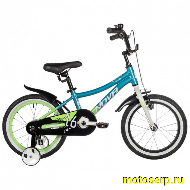 Купить  16" NOVATRACK KATRINA зеленый (НОВАТРЕК КАТРИНА) 16"; 1ск ; рама-алюм; тормоз-V-Brake (шт) (ART (M купить с доставкой по Москве и России, цена, технические характеристики, комплектация фото  - motoserp.ru