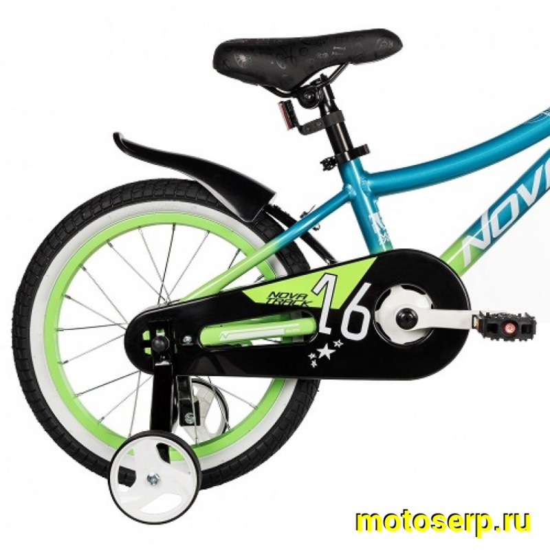 Купить  16" NOVATRACK KATRINA зеленый (НОВАТРЕК КАТРИНА) 16"; 1ск ; рама-алюм; тормоз-V-Brake (шт) (ART (M купить с доставкой по Москве и России, цена, технические характеристики, комплектация фото  - motoserp.ru