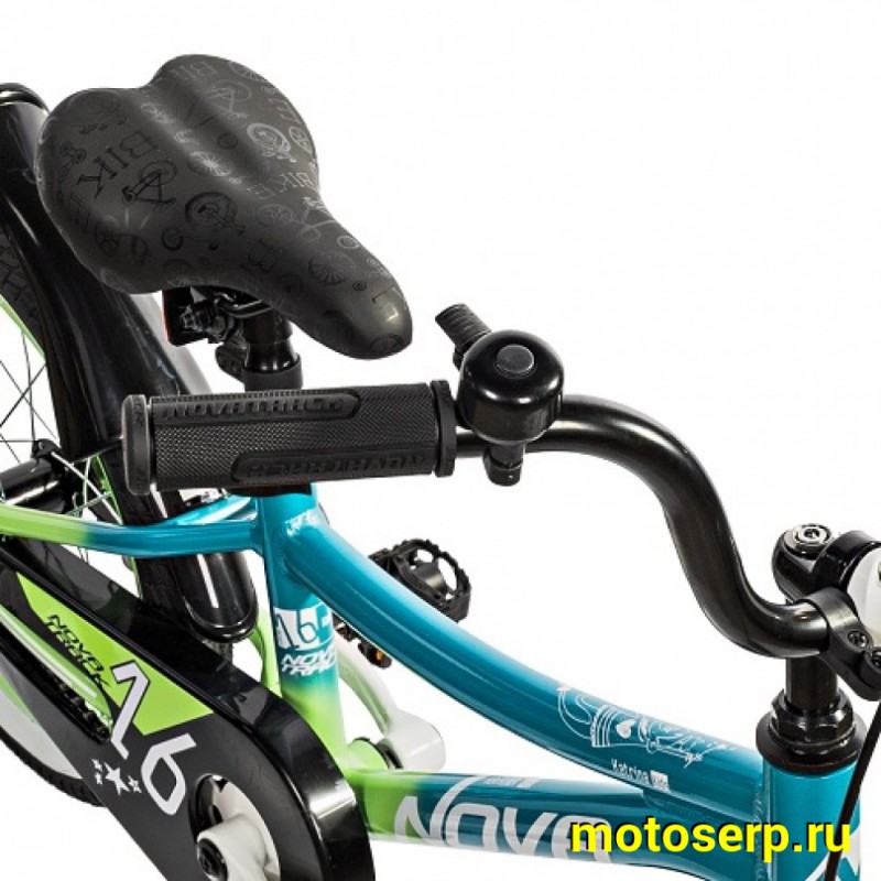 Купить  16" NOVATRACK KATRINA зеленый (НОВАТРЕК КАТРИНА) 16"; 1ск ; рама-алюм; тормоз-V-Brake (шт) (ART (M купить с доставкой по Москве и России, цена, технические характеристики, комплектация фото  - motoserp.ru