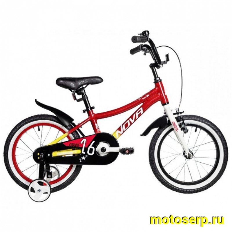 Купить  16" NOVATRACK KATRINA красный (НОВАТРЕК КАТРИНА) 16"; 1ск ; рама-алюм; тормоз-V-Brake (шт) (ART (M купить с доставкой по Москве и России, цена, технические характеристики, комплектация фото  - motoserp.ru