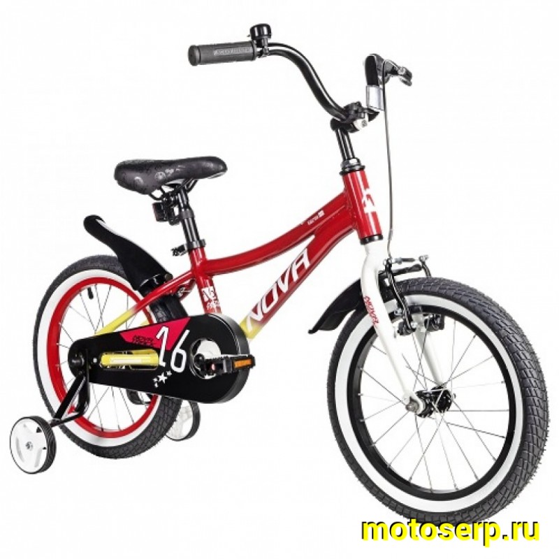 Купить  16" NOVATRACK KATRINA красный (НОВАТРЕК КАТРИНА) 16"; 1ск ; рама-алюм; тормоз-V-Brake (шт) (ART (M купить с доставкой по Москве и России, цена, технические характеристики, комплектация фото  - motoserp.ru