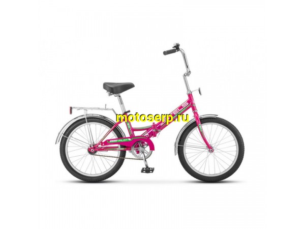 Купить  20" STELS PILOT-310 малиновый (Стелс Пилот-310) 20"; 1ск; рама-сталь; тормоз-ножной; багажник (шт) (ART  купить с доставкой по Москве и России, цена, технические характеристики, комплектация фото  - motoserp.ru