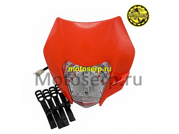 Купить  Фара передняя + Обтекатель LED (оранжевый) KTM Replica универсальная для питбайков и др. (шт) (Кокурин купить с доставкой по Москве и России, цена, технические характеристики, комплектация фото  - motoserp.ru