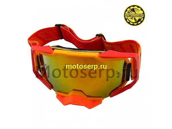 Купить  Очки мото Кросс 100% MX ARMEGA Orange-Red (реплика) (шт) (Кокурин   купить с доставкой по Москве и России, цена, технические характеристики, комплектация фото  - motoserp.ru
