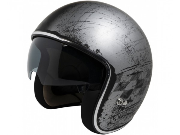 Купить  Шлем открытый  со стеклом IXS 77 2.5 X10064 M93 JET HELMET цвет черный р-р XL (шт) (IXS X10064_M93_XL купить с доставкой по Москве и России, цена, технические характеристики, комплектация фото  - motoserp.ru