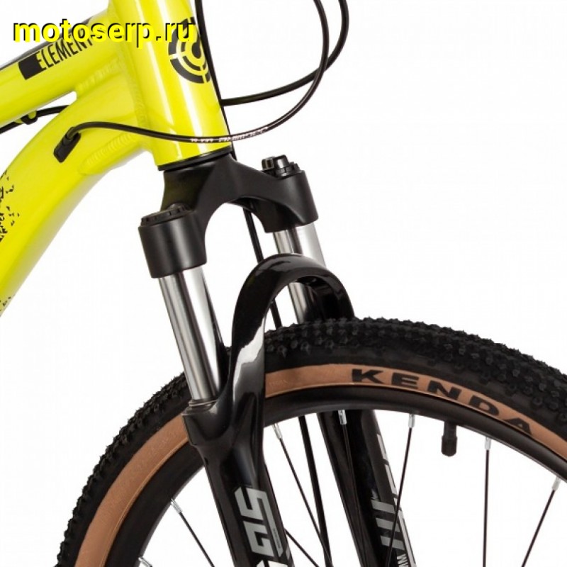 Купить  24" STINGER ELEMENT желтый (13") (СТИНГЕР ЭЛЕМЕНТ) 24" горный; 8ск; рама-алюминий; тормоз-Disk; вилка пружинно-эластомерная (шт) (ART купить с доставкой по Москве и России, цена, технические характеристики, комплектация фото  - motoserp.ru