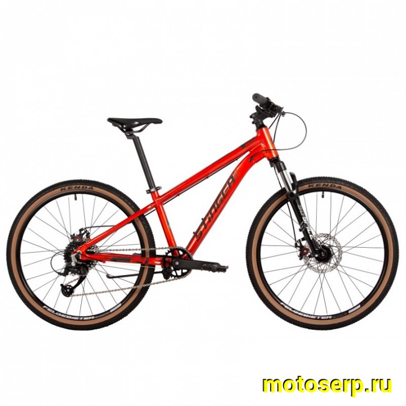 Купить  24" STINGER ELEMENT оранжевый (13") (СТИНГЕР ЭЛЕМЕНТ) 24" горный; 8ск; рама-алюминий; тормоз-Disk; вилка пружинно-эластомерная (шт) (ART купить с доставкой по Москве и России, цена, технические характеристики, комплектация фото  - motoserp.ru