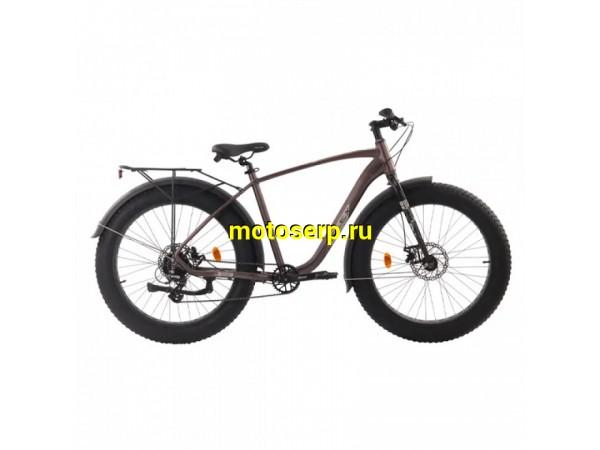 Купить  26" FAT TECH TEAM FLEX коричневый (20) (Тач Тим Флекс) 26"; 8ск; рама-алюминий; тормоз-Disk; вилка-стальная (шт) (ART (M купить с доставкой по Москве и России, цена, технические характеристики, комплектация фото  - motoserp.ru