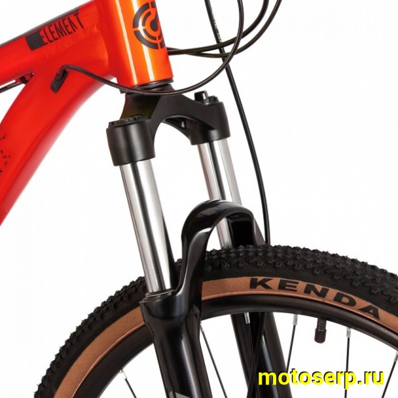 Купить  26" STINGER ELEMENT оранжевый (15") (СТИНГЕР ЭЛЕМЕНТ) 26" горный; ск; рама-алюминий; тормоз-Disk; вилка пружинно-эластомерная (шт) (ART купить с доставкой по Москве и России, цена, технические характеристики, комплектация фото  - motoserp.ru