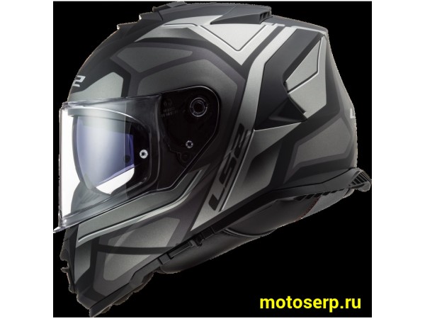 Купить  Шлем закрытый LS2 FF800 STORM FASTER Matt Titanium (XXXL) интеграл (шт) (LS2 купить с доставкой по Москве и России, цена, технические характеристики, комплектация фото  - motoserp.ru