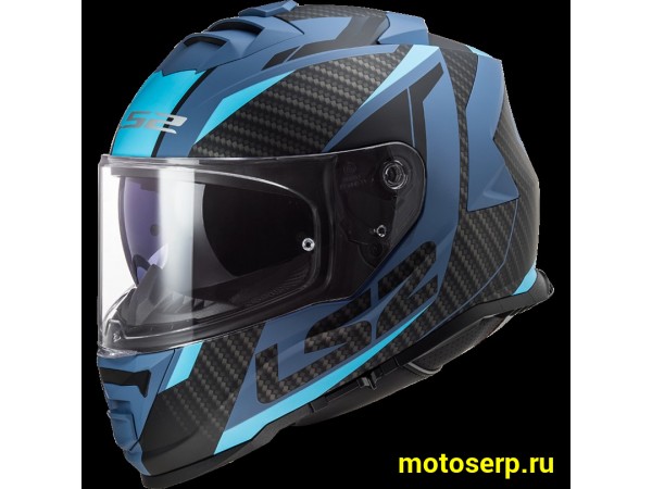 Купить  Шлем закрытый LS2 FF800 STORM II RACER Matt Blue (XXL) интеграл (шт) (LS2 купить с доставкой по Москве и России, цена, технические характеристики, комплектация фото  - motoserp.ru